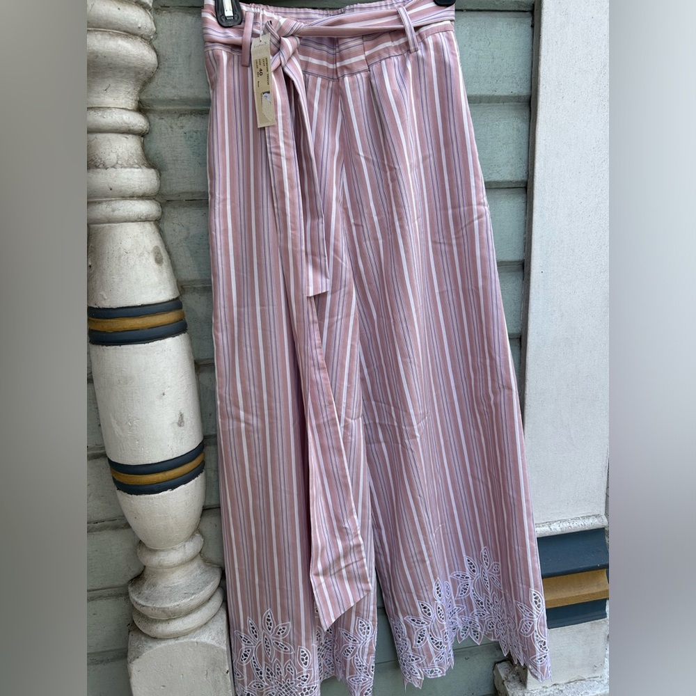 NWT Kristina Ti Pink Striped Pants